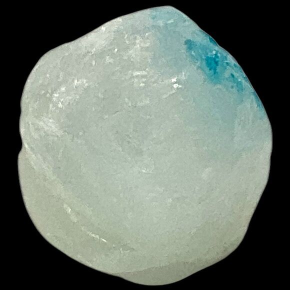 Blue Tipped Clear Opalescent Art Glass Cullet Glowing Manganese Slag #5GX43 - Picture 5 of 7